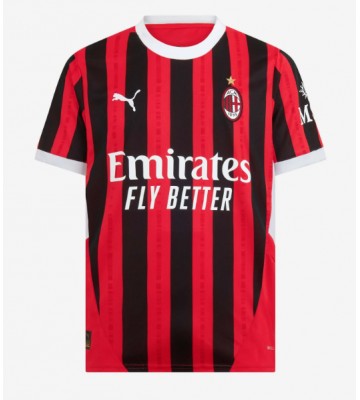 AC Milan Alvaro Morata #7 Hjemmebanetrøje 2024-25 Kortærmet